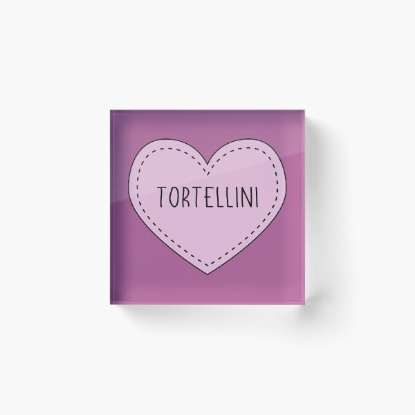 Item preview, Tortellini Italian Pasta Cute Purple Heart Stitches designed and sold by cashewdays.