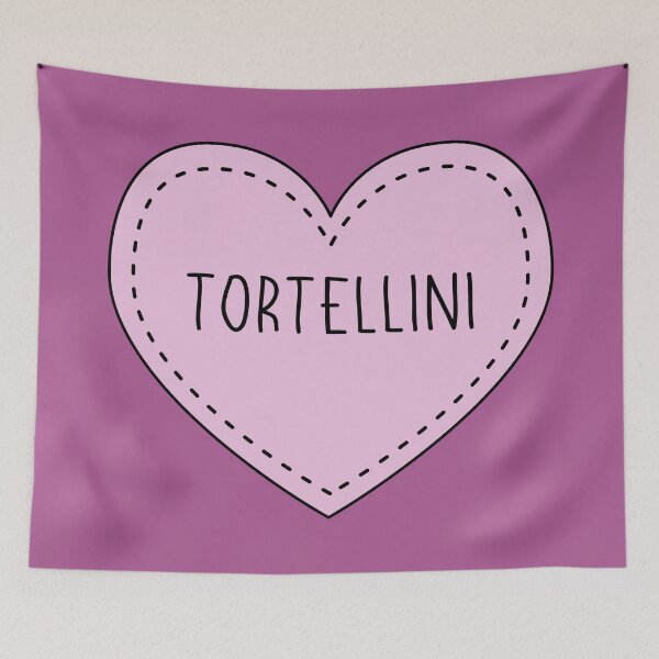 Item preview, Tortellini Italian Pasta Cute Purple Heart Stitches designed and sold by cashewdays.
