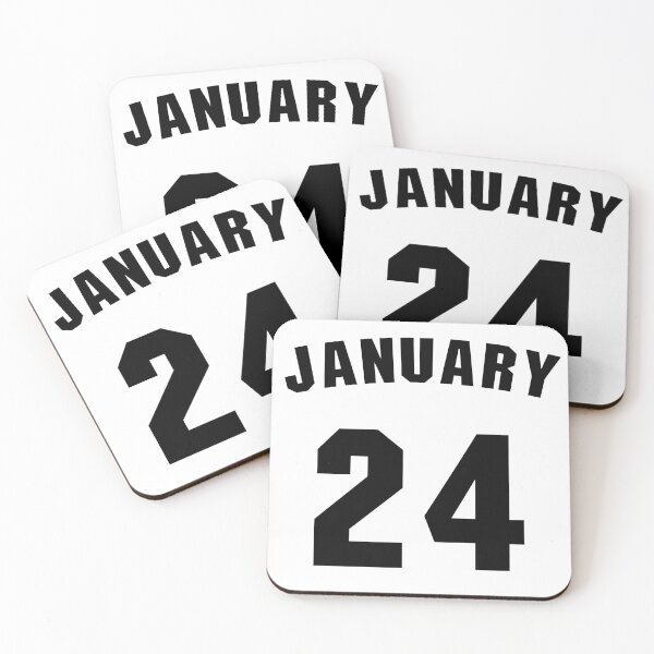 Artikelvorschau, Geburtsdatum 24. Januar Geburtstagsgeschenk Sportdesign entworfen und verkauft von Panya-Design.