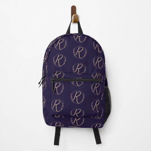 Item preview,  Letter R - Gold Leaves blue - pattern designed and sold by Rionda.