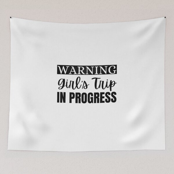 Item preview, WARNING Girls Trip in Progress essential T-shirt designed and sold by NIKENchop.