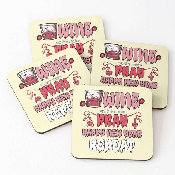 Item preview, Wine, pray, happy new year and repeat designed and sold by vibeno1.