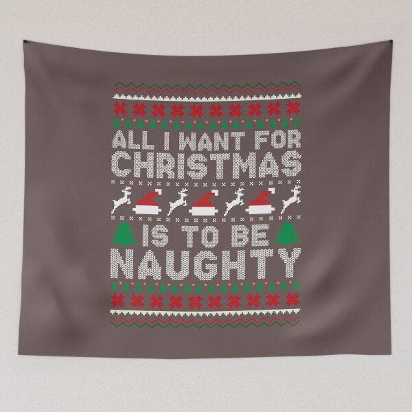 Item preview, Christmas Christmas "Naughty but nice" designed and sold by roboartpixel.