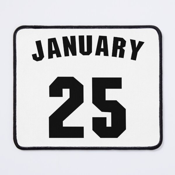 Item preview, Date of birth 25 January birthday gift sport design designed and sold by Panya-Design.