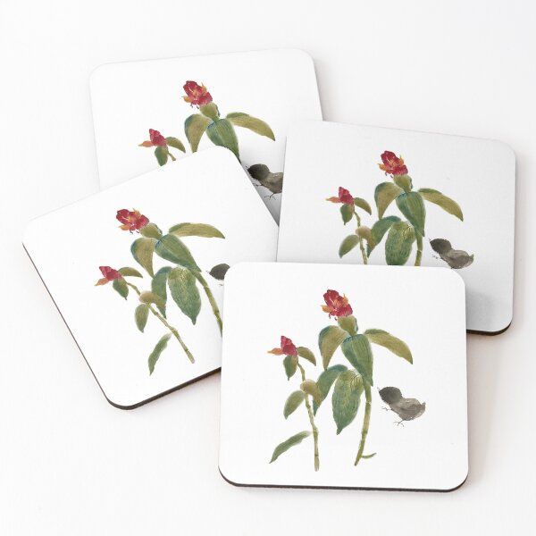 Item preview, Baby Chick In Flower Garden Watercolor designed and sold by Thepsonthi.