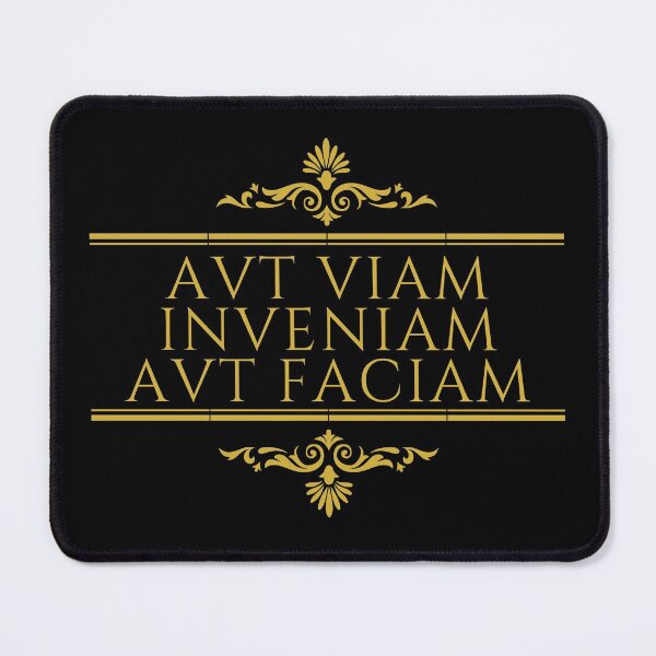 Item preview, Aut Viam Inveniam Aut Faciam  I Shall Find A Way Or Make One Stacked Gold - Latin Phrases designed and sold by ElementJourney.