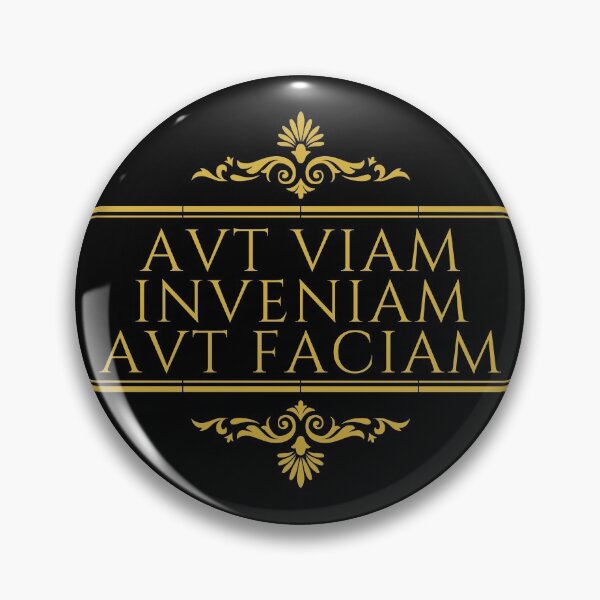 Item preview, Aut Viam Inveniam Aut Faciam  I Shall Find A Way Or Make One Stacked Gold - Latin Phrases designed and sold by ElementJourney.