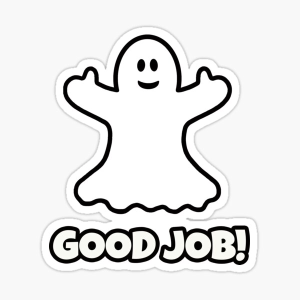 cute-ghost-cartoon-good-job-sticker-for-sale-by-allansm-art2027