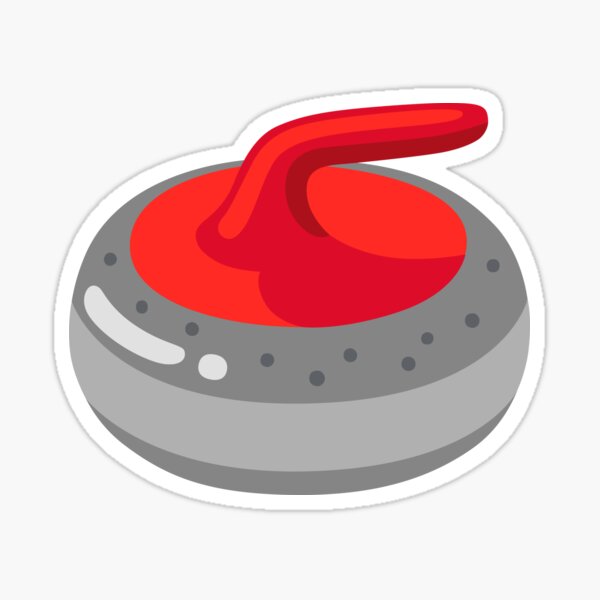 &ldquo;Curling Stone&rdquo; Sticker for Sale by MKMemo1111 | Redbubble