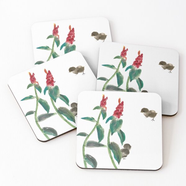 Item preview, Baby Chick In Flower Garden Watercolor designed and sold by Thepsonthi.
