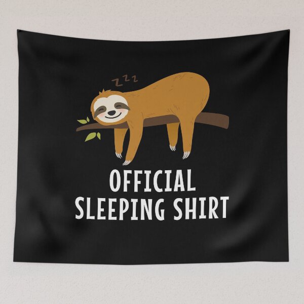 Item preview, My Official Sleepin Shirt - funny sloth designed and sold by BananaKivi.