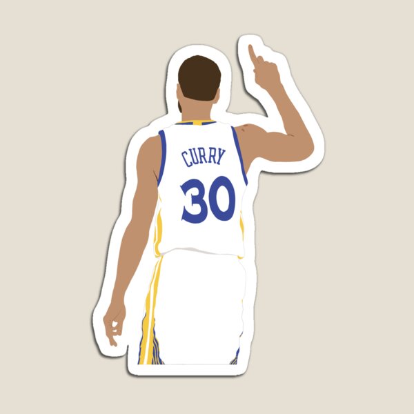 Stephen Curry #30 Golden State Warriors Jersey Sticker for Sale by Lumared