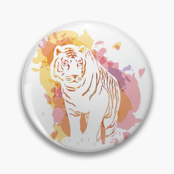 Item preview, Tiger on a background of watercolor splashes designed and sold by ElenaKud.