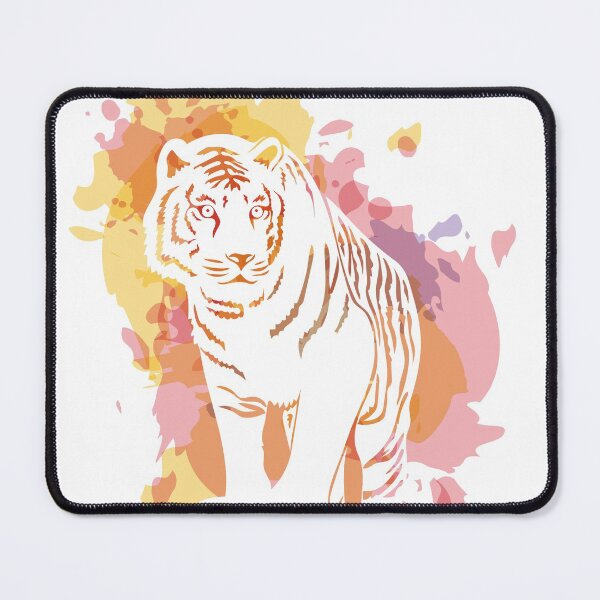 Item preview, Tiger on a background of watercolor splashes designed and sold by ElenaKud.