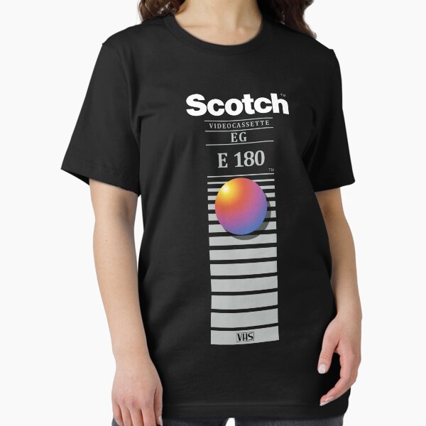 Item preview, "Re-record, not fade away" - Scotch VHS designed and sold by tvcream.