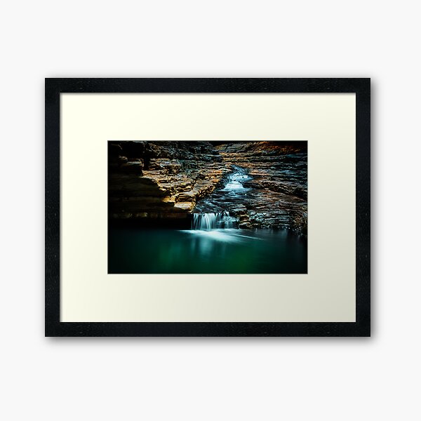 Water On The Rocks Framed Art Print