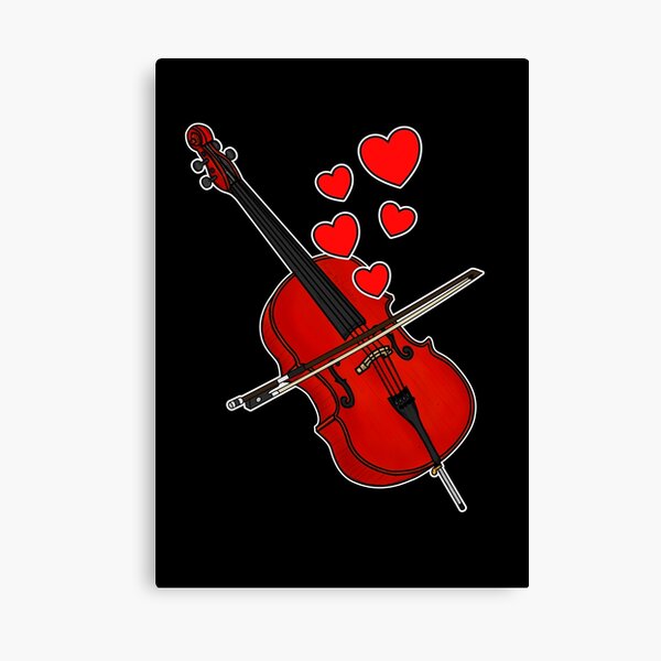 Impressions Sur Toile Sur Le Theme Violoncelliste Redbubble