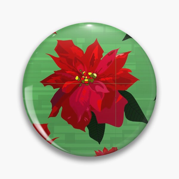 Item preview, Poinsettia on Green Repeat 5748 designed and sold by Art in My Loft.