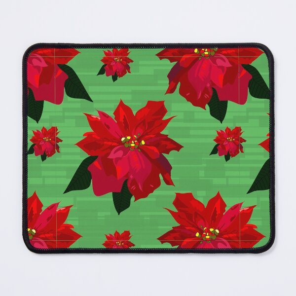 Item preview, Poinsettia on Green Repeat 5748 designed and sold by Art in My Loft.