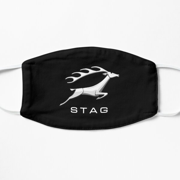 Triumph Stag Emblem - White Text Flat Mask