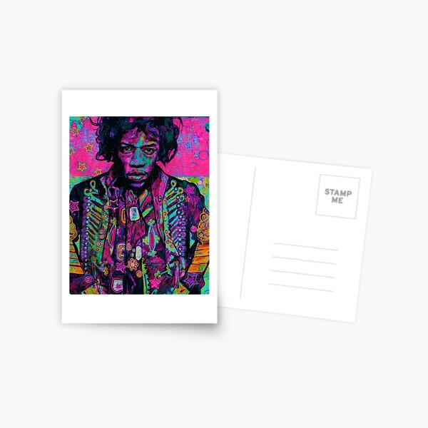 Jimi in Pink Postcard