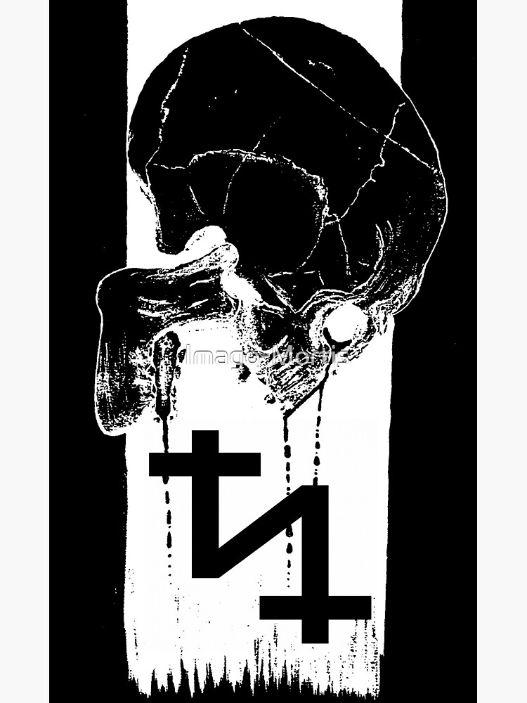 Thumbnail 3 of 3, Sticker, Tenderness of Wolves - Skull (Sticker) designed and sold by Imago-Mortis.