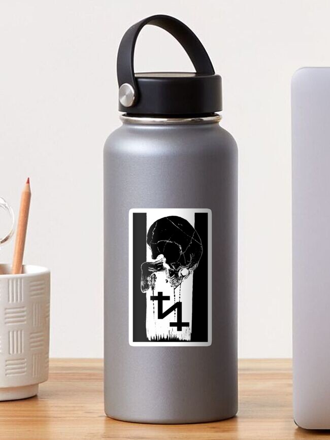 Thumbnail 1 of 3, Sticker, Tenderness of Wolves - Skull (Sticker) designed and sold by Imago-Mortis.