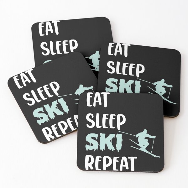 Item preview, Eat Sleep SKI Repeat designed and sold by ErmessThiings.