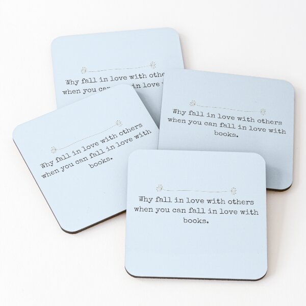 Item preview, Why fall in love with others when you can fall in love with books. designed and sold by The Bookworm Store.