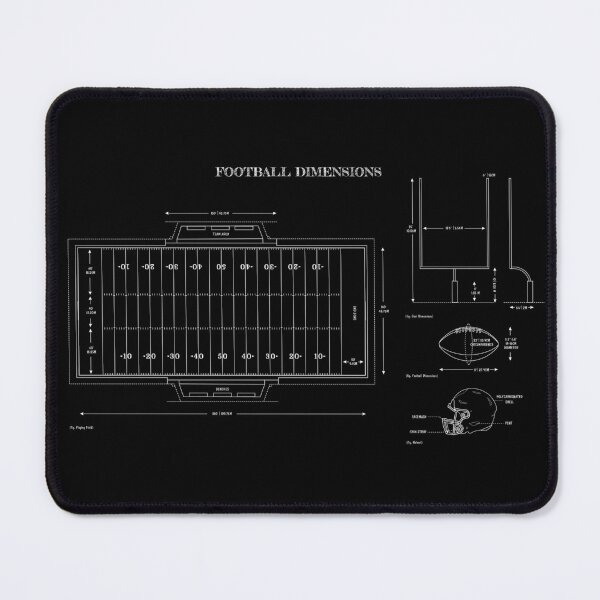 Item preview, Football Dimensions (White Stencil-No Background) - English designed and sold by BGALAXY.