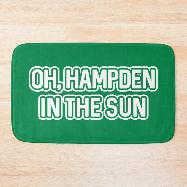 Item preview, OH, HAMPDEN IN THE SUN, Glasgow Celtic Football Club White and Green Text Design designed and sold by MacPean.