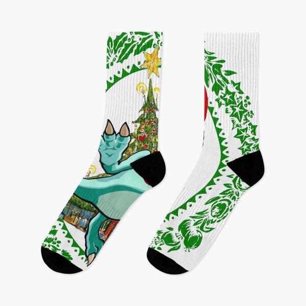 Item preview, Christmas, T-rex Dancing Christmas Garland #2 designed and sold by Hypnotees.