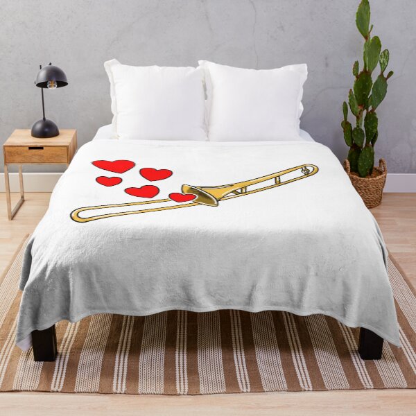 Item preview, Valentines Day Trombone Player Trombonist Anniversary Wedding Musician designed and sold by doodlerob.
