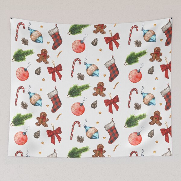 Item preview, Set of colorful Christmas illustrations designed and sold by tanyatej.