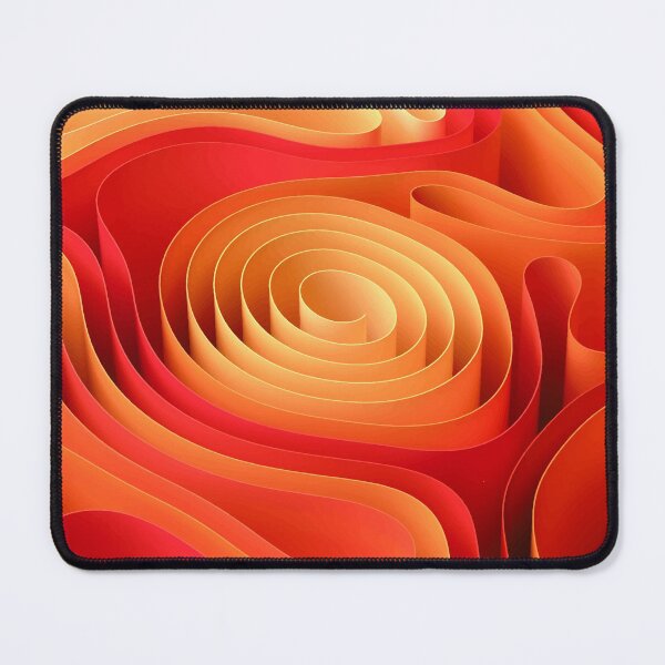 Item preview, vivid orange ribbon abstract designed and sold by NineJuly.