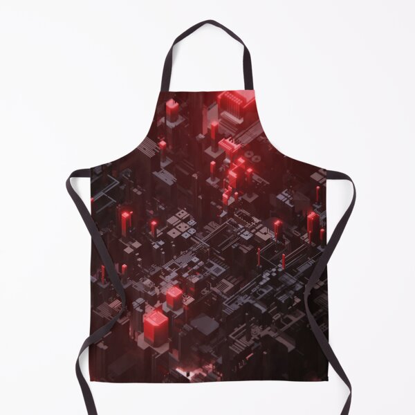 Item preview, Complex crimson red circuit board background designed and sold by NineJuly.
