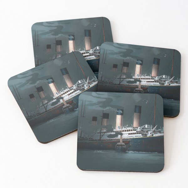 Item preview, Titanic's departure - Artwork by Eliott Sontot - RMS Titanic painting designed and sold by Eliott Sontot.