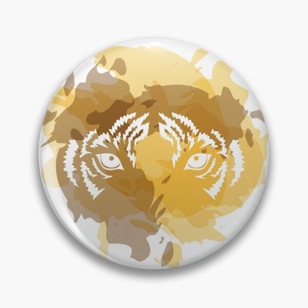 Item preview, Tiger eyes with watercolor splashes background designed and sold by ElenaKud.