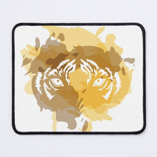 Item preview, Tiger eyes with watercolor splashes background designed and sold by ElenaKud.