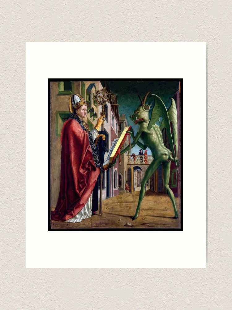 絵画 I AM the DEVIL The Devil with a Limp | Old Book Illustrations