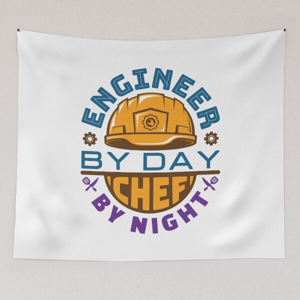 Item preview, Engineer by Day Chef by Night designed and sold by jaygo.