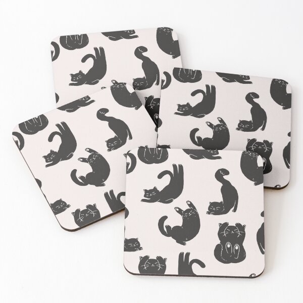 Item preview, Black Dreamy Cats designed and sold by SwaDesign.
