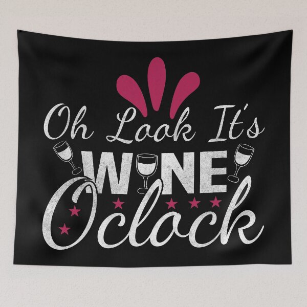 Item preview, Oh Look It's Wine O'Clock Drinker Wine Lover designed and sold by Pexilus.