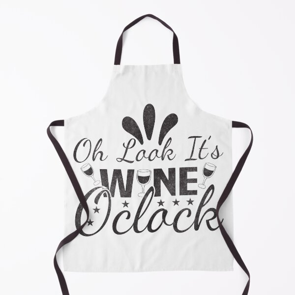 Item preview, cute vintage Oh Look It's Wine O'Clock Drinker Wine Lover  designed and sold by Pexilus.