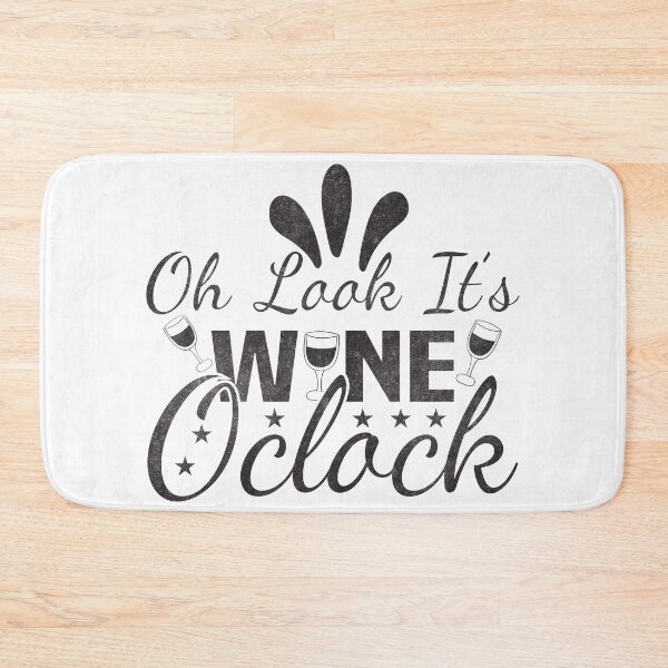 Item preview, cute vintage Oh Look It's Wine O'Clock Drinker Wine Lover  designed and sold by Pexilus.