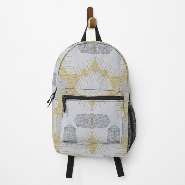 Item preview, Pastel Ochre Grey Retro Geometric 2 Woven  Texural Interior Wall Decor  designed and sold by Jenny Meehan Art Prints and Patterns  .