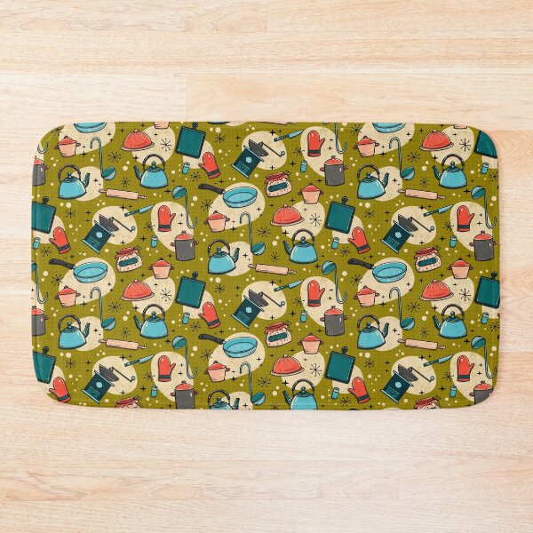 Item preview, Vintage Kitchen on Olive Green designed and sold by Simplulina.