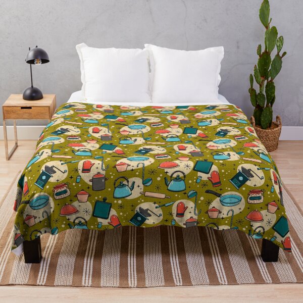 Item preview, Vintage Kitchen on Olive Green designed and sold by Simplulina.
