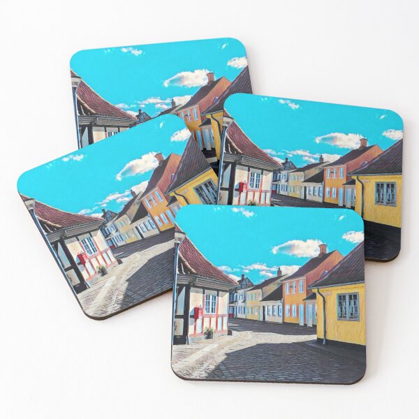 Item preview, Odense Cityscape Denmark designed and sold by Sofia-Draws.