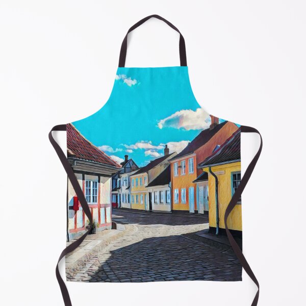 Item preview, Odense Cityscape Denmark designed and sold by Sofia-Draws.
